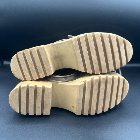 Steve Madden Brown Combat Boots Rugged Design - Picture 4 of 8